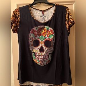 Ay Guey “Calavera” Tunic/Tee Shirt